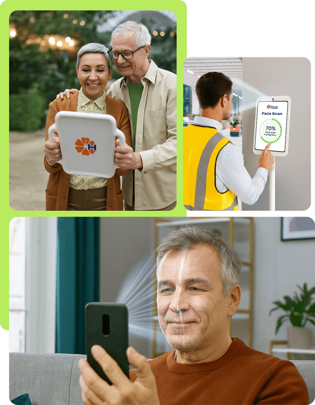 Couple using Hibiscus Health