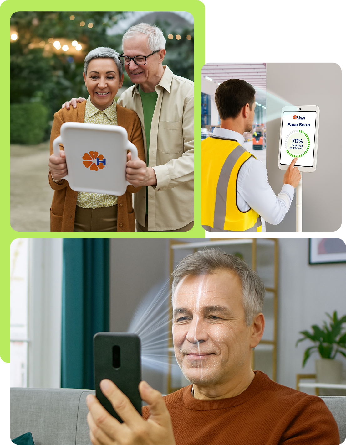 Couple using Hibiscus Health